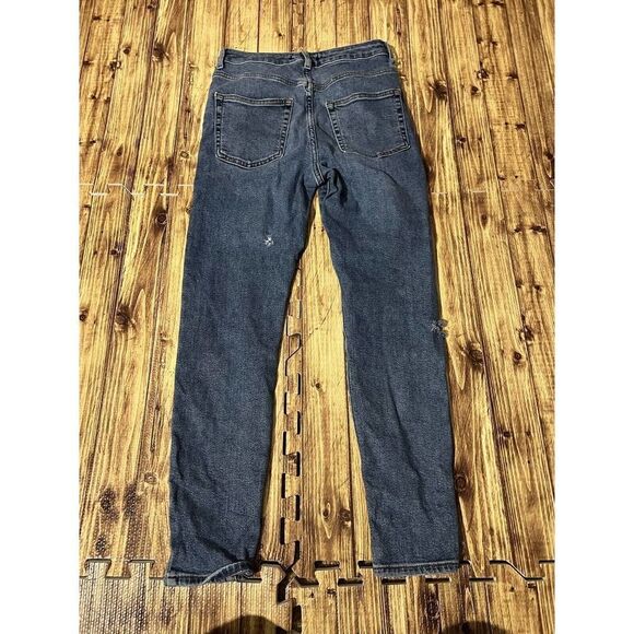 Forever 21 Womens Jeans Button Fly High Rise Straight Leg Blue Denim - Picture 10 of 10